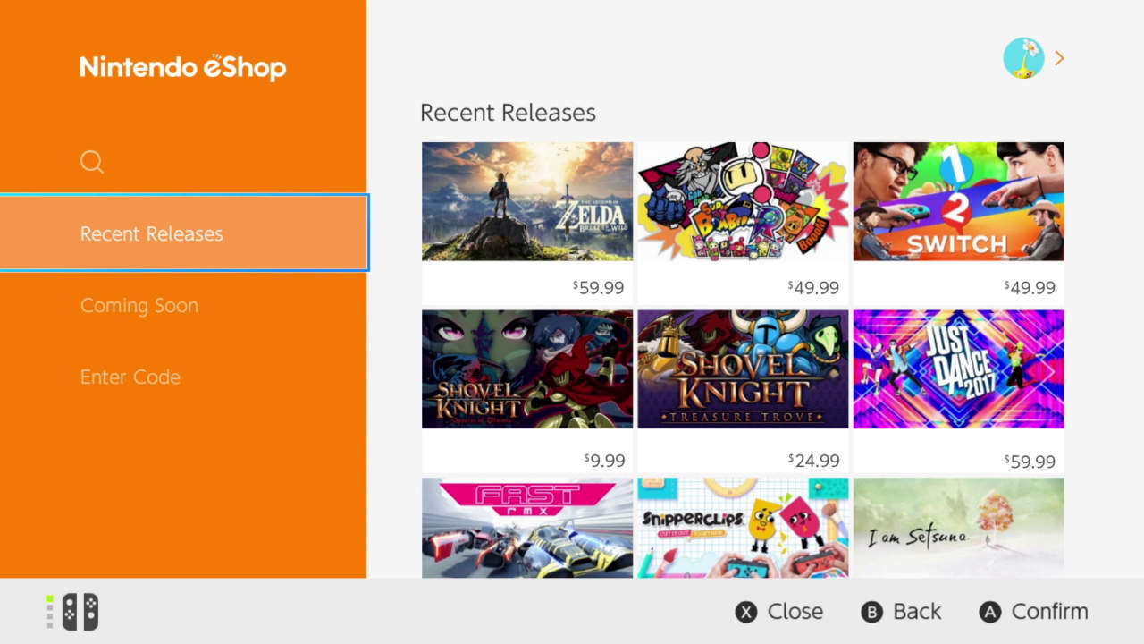 eShop Nintendo